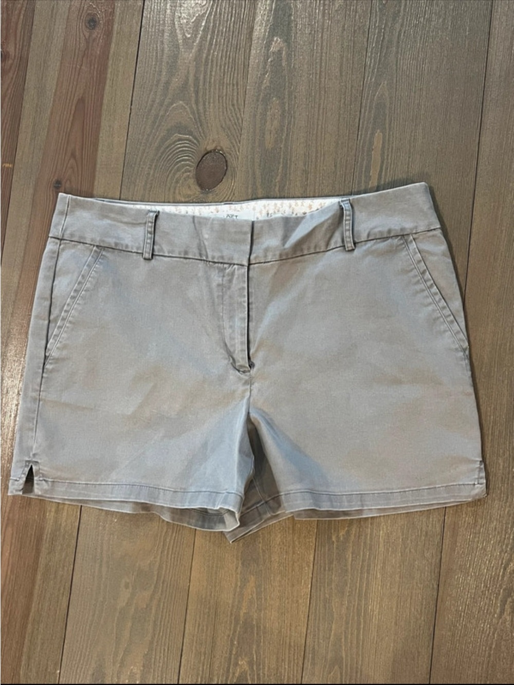 Loft light gray chino shorts. 12